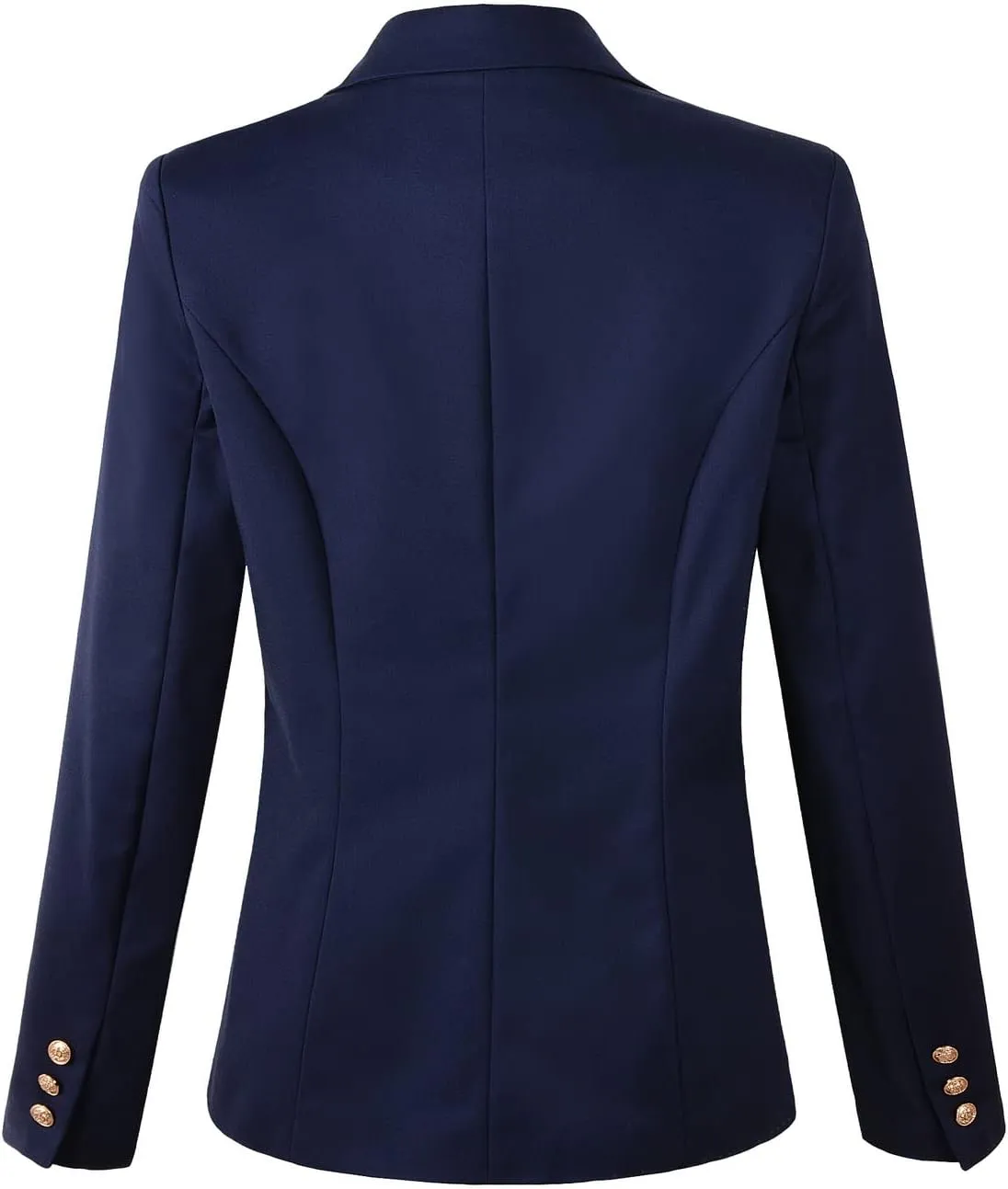Womens Double Breasted Blazer Ladies Jacket Work Suit